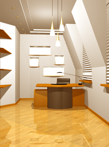 Стильный дизайн интерьера рабочего кабинета